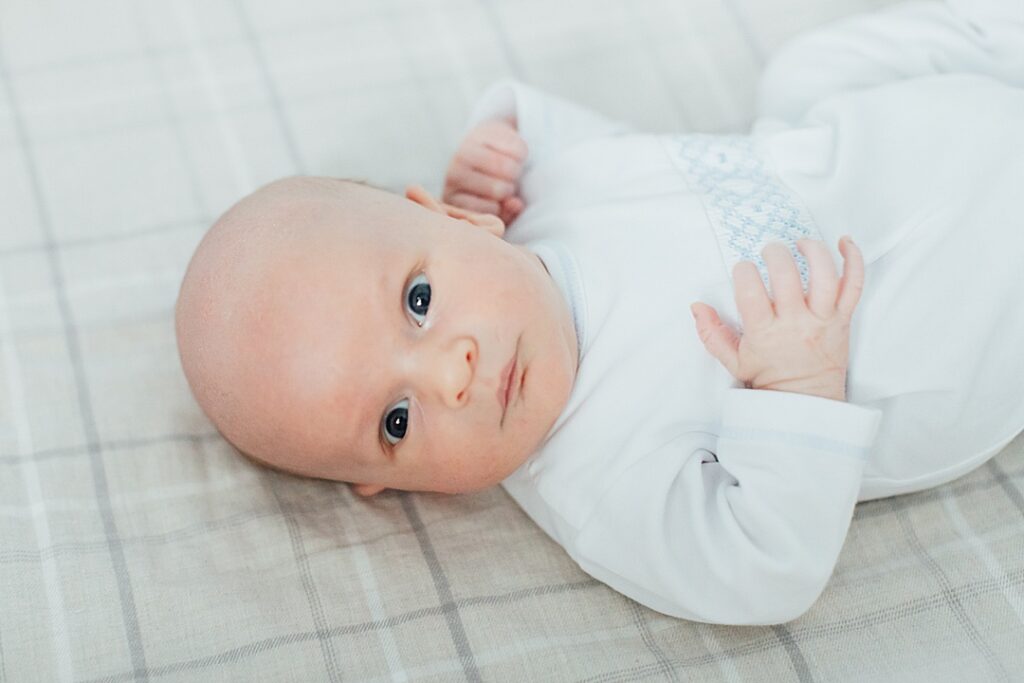 baby boy in crib